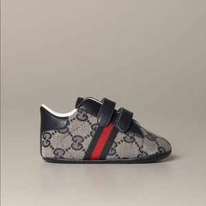 Gucci Baby's Leather & Canvas Sneakers